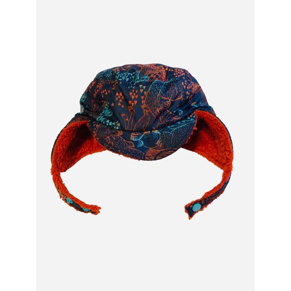 Patagonia Other - Navy Blue Bird Sherpa Lined PATAGONIA Aviator Hat